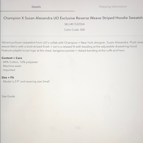 Women’s Champion reverse weave hoodie XS - Picture 8 of 9